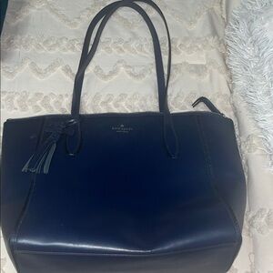 Kate Spade Dark Blue Leather Tote